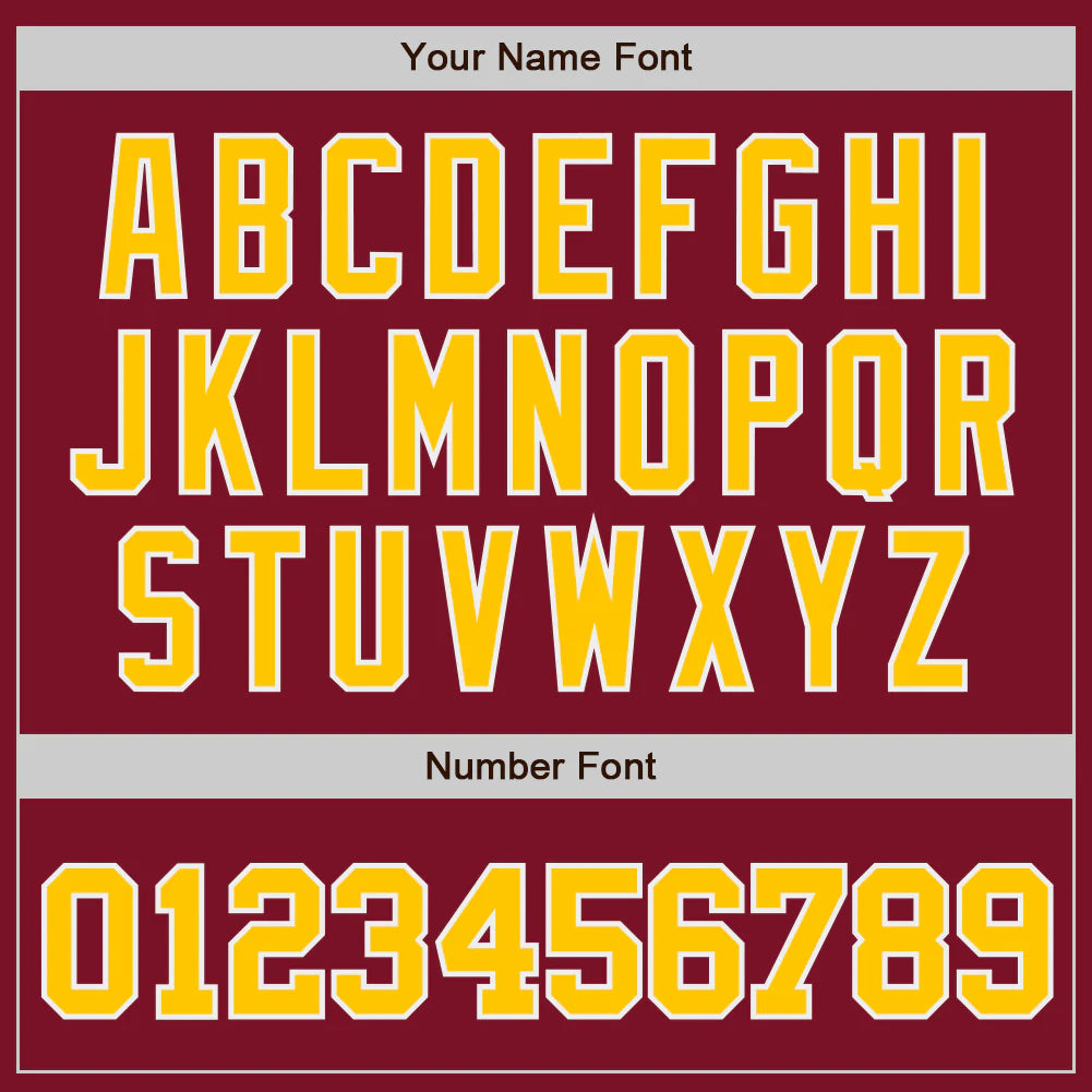 Custom Red & White Gold Baseball Jersey | Perfect for Training and Team Play