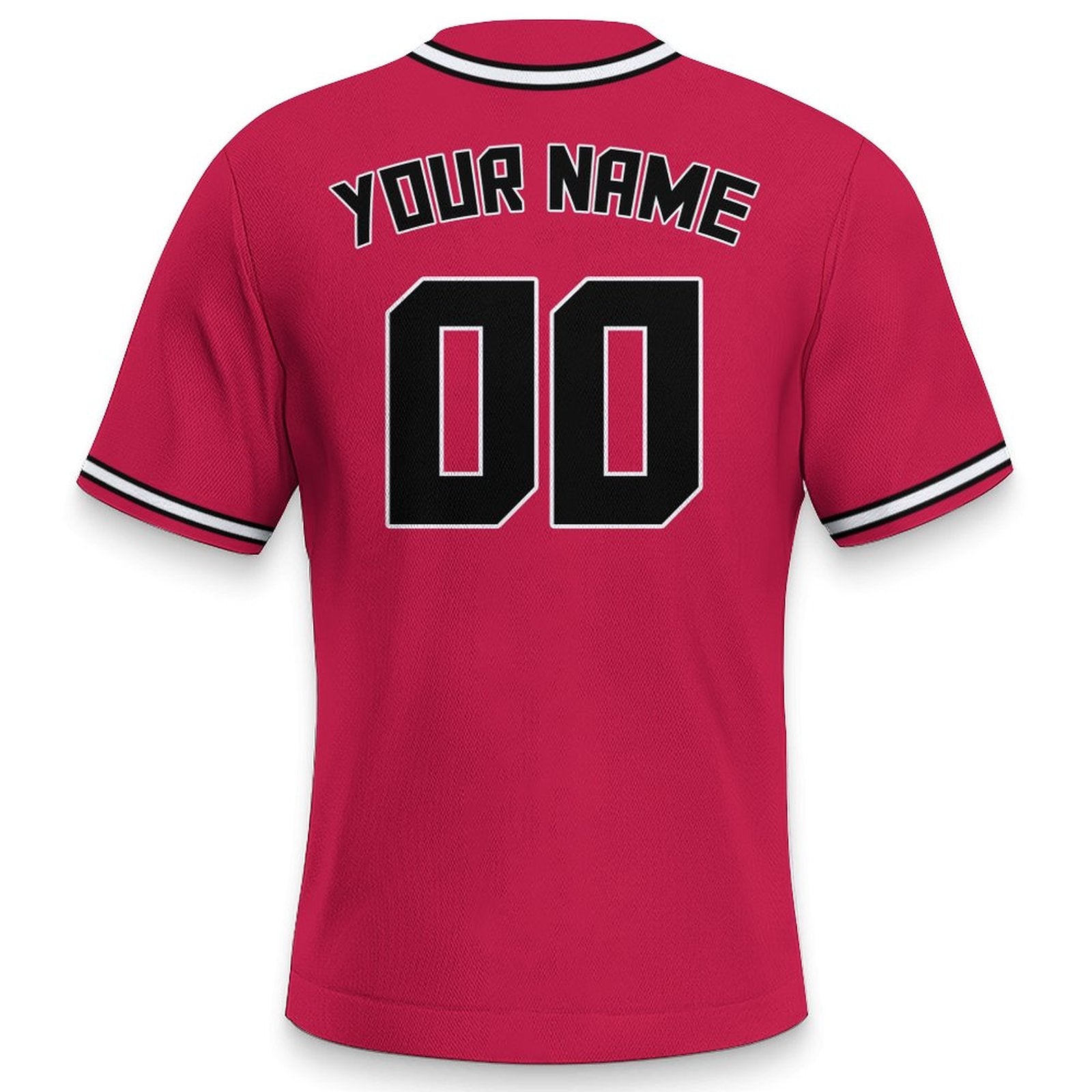 Custom Red Black-White Baseball Jersey | Personalized Authentic Team Style Shirt