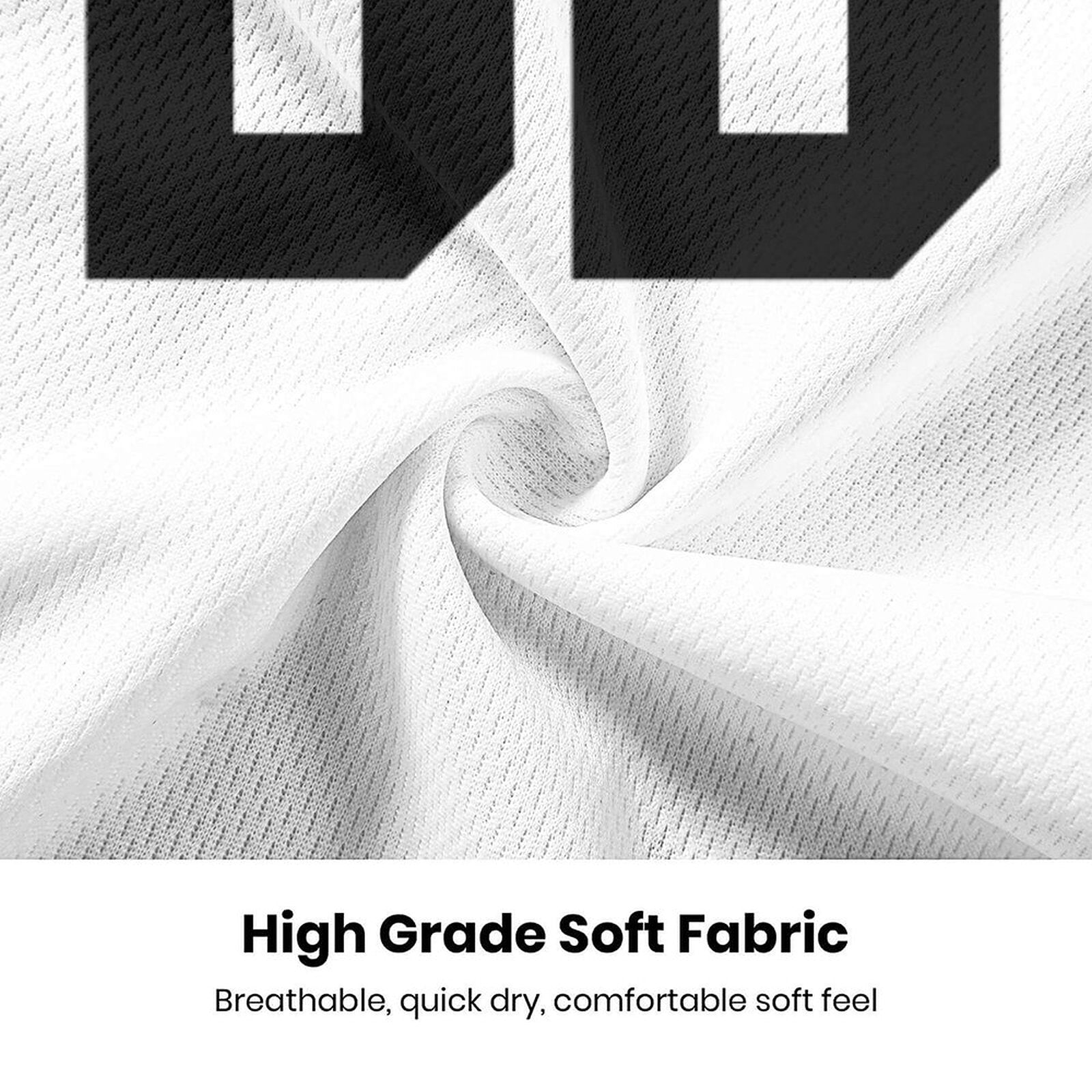 Baseball Team Jersey with Custom Name and Number | White Black Personalized Sportswear