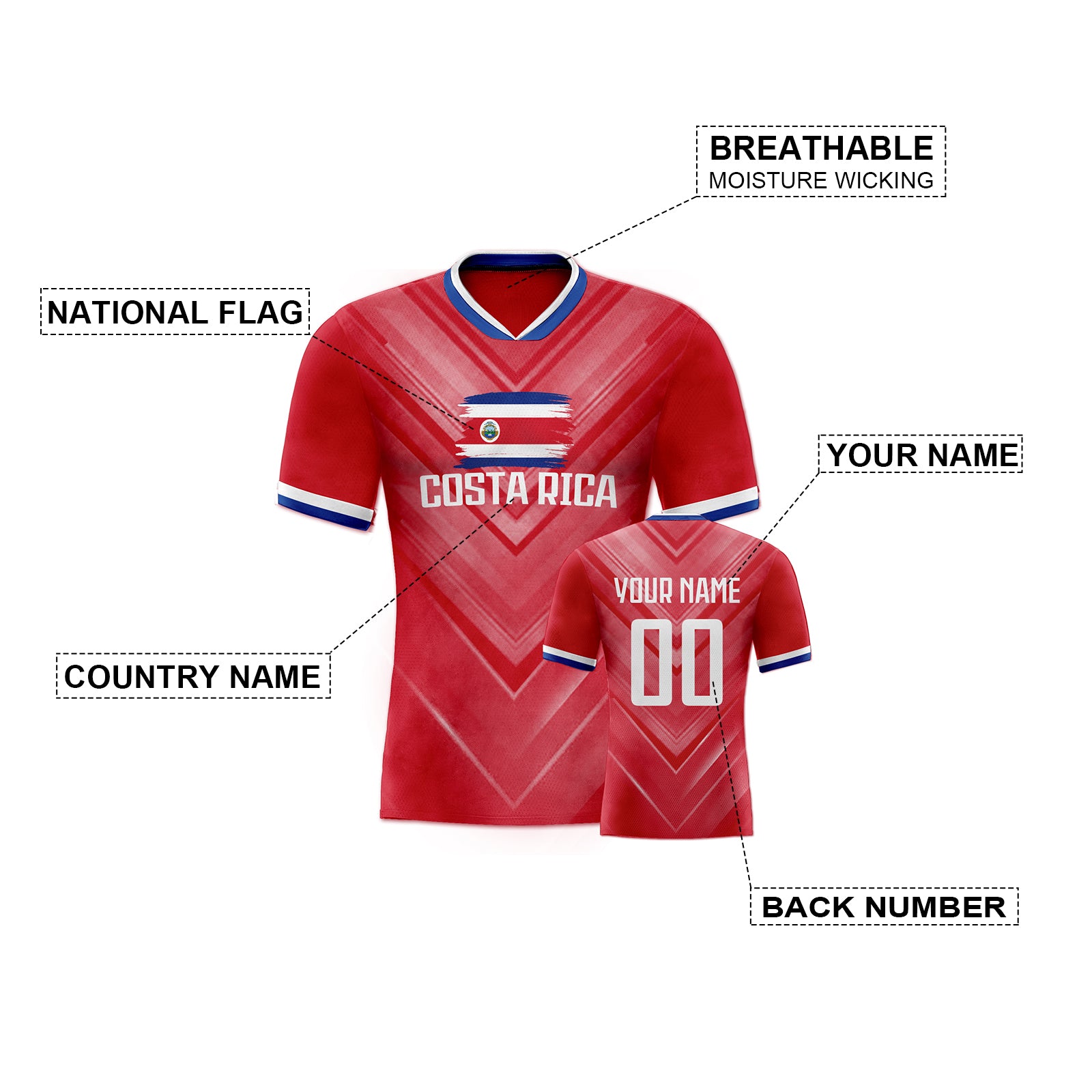 Made-to-Order Football Jersey | Custom Name & Number Sports Uniform