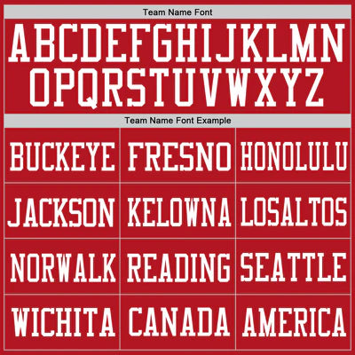 Custom Red White Mesh Football Jersey | Personalized Authentic Team Style Shirt