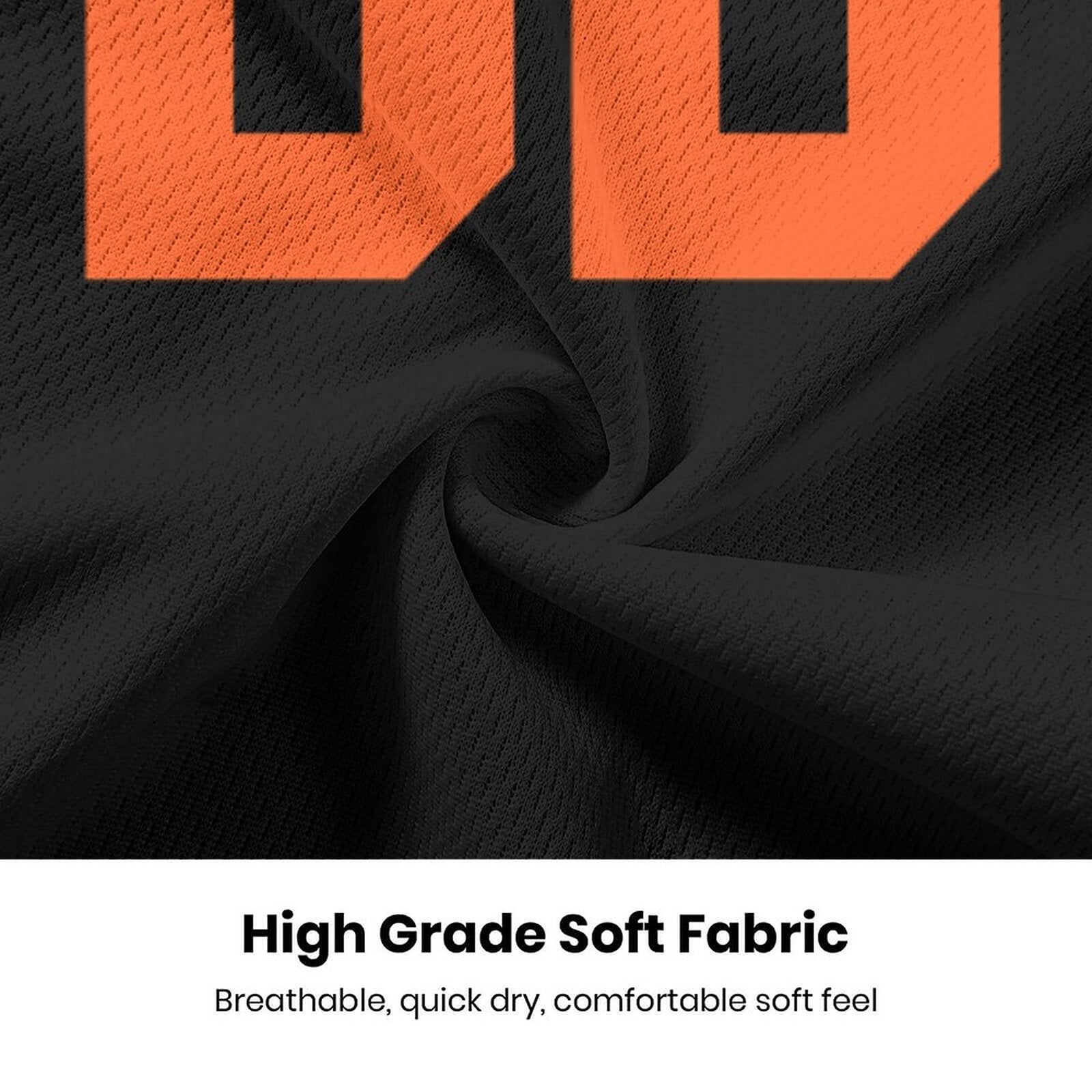 Custom Black Orange-White Baseball Jersey | Personalized Name & Number Shirt